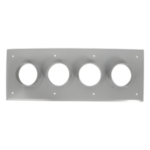 ANDREW 204-6734 – Placa Pasamuro / 4 Puertos / 4.0' (101.6 mm) / Aluminio / IP66 / 25.50 x 9.50 in