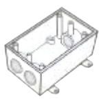 RAWELT RR-0472 – Caja Condulet FS / 1/2" (12.7 mm) / 3 Bocas / Aluminio Diecast / Intemperie / UL 514 / CSA C22.2