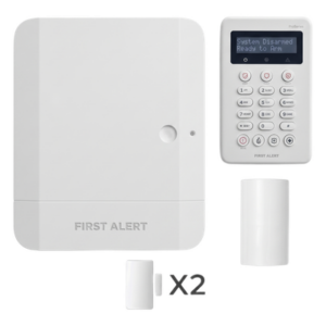 HONEYWELL HOME RESIDEO VISTAH3HPKP – Panel de intrusión híbrido + teclado slim alfa / 64 zonas totales / 4 particiones / IP + LTE + Wi-Fi / Z-Wave 78 dispositivos / AES-128