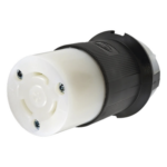 HUBBELL HUB-HBL2613 – Conector Industrial con Bloqueo de Media Vuelta / 30 A 125 V CA / 2 Polos 3 Hilos / NEMA L5-30R / 2.26 x 2.26 x 3.86 in