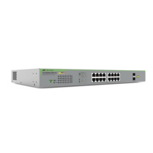 ALLIED TELESIS AT-GS950/18PS-V2-10 – Switch PoE+ WebSmart / 16 Puertos Gigabit / 2 Puertos SFP Combo / 185 W / 36 Gbps