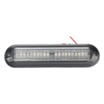 EPCOM INDUSTRIAL SIGNALING XLT1835RWB – Luz Auxiliar / 18 LEDs 3W / IP67 / Tricolor Rojo/Claro/Azul / 142.6×36×14 mm / 12 Patrones / ECE R65 / SAE J595 Clase I