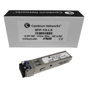 CAMBIUM NETWORKS SFP-1G-LX – Transceptor MiniGBIC SFP / 1 Gbps / Monomodo / 20 km (65.6 ft) / LC / 1310 nm / Industrial