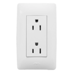 JWJ JTL-B72-24 – Toma de Corriente Dúplex / 127 V~60 Hz / 15 A / 1 Módulo Compacto / 2P+T / 40,000 Maniobras