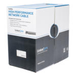 LINKEDPRO BY EPCOM EP-CAT-5E-R2 – Bobina de Cable Cat5e / 305 m (1000 pies) / 24 AWG UTP / CCA / 100 MHz / Gris / Interior