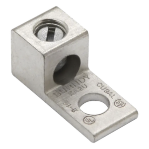 HUBBELL BURNDY HUB-KA6U – Terminal Universal / 1 Orificio 1/4" / Calibre 14-6 AWG / AL-CU Estañado / 0.51 in Altura