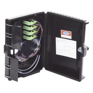 LINKEDPRO BY EPCOM LP-FAT16 – Caja de Empalme para Fibra Óptica / 24 Fusiones / 16 Puertos Drop FTTx / IP65 / Splitter 1x16 SC/APC / -40°C a +85°C