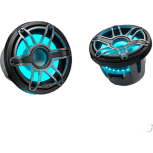JL AUDIO 10-03082-00 – Subwoofer Náutico 8" / 200 W RMS / 4 Ω / Iluminación LED Transflective™ / Rejilla Deportiva de Titanio / Deflector Infinito o Caja Cerrada / Marino