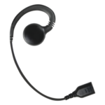 PRYME SNP-GH – Auricular de Gancho / Altavoz Giratorio 360° / Cable de Fibra Trenzada / Conector SNAP / Compatible con Micrófono de Solapa Serie SNAP