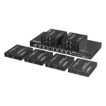 EPCOM TITANIUM TT-828N – Extensor HDMI sobre IP / 1x8 Distribuidor / 4K @ 60 Hz / 70 m (229.7 ft) / HDR10 / 18 Gbps / PoC / S/PDIF / RS232