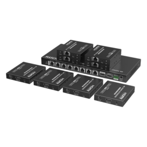 EPCOM TITANIUM TT-828N – Extensor HDMI sobre IP / 1x8 Distribuidor / 4K @ 60 Hz / 70 m (229.7 ft) / HDR10 / 18 Gbps / PoC / S/PDIF / RS232