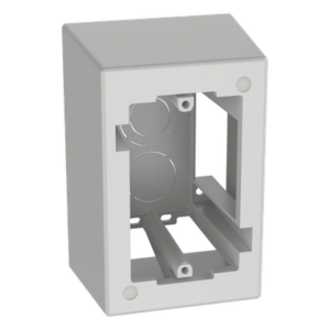 PANDUIT JB1DWH-A – Caja de Pared Superficial / ABS / 133x88.5x69.8 mm / Salidas 1/2-3/4-1 in / Cinta Adhesiva / Blanco