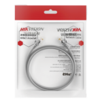HIKVISION DS-1NP6UEC0-1000-G – Cable de Parcheo UTP / Cat. 6 / 24 AWG / 10 Metros (32.81 Pies) / Gris / PoE+ / Interior