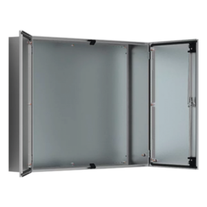 HOFFMAN ADR1201240 – Gabinete de Doble Puerta / 1200 x 1200 x 400 mm / Acero Inoxidable Cepillado / IP55 / NEMA 12 / IK10