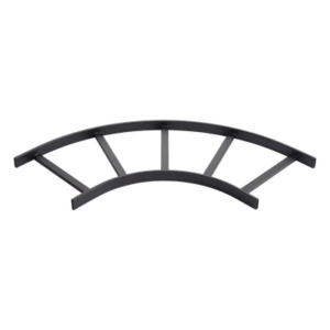 HOFFMAN L90HB12BLK – Accesorio de Escalerilla / Curva Horizontal 90° / 12 in de Ancho / Acero Calibre 16 / Acabado Negro RAL 9005