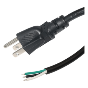 EPCOM POWERLINE ACCORDP1.8M – Cable de Alimentación AC / 120-240 Vca / 1.8 m (5.91 ft) / 3 Fases / 18 AWG / Clavija Tipo B / Puntas Libres