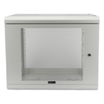 LINKEDPRO SR1909LH3PW – Gabinete de Pared / 9U / Profundidad 455 mm / Puerta Perforada / Carga 80 kg / Acero Reforzado / Color Blanco