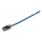 PANDUIT STP28X0.2MBU – Patch Cord Cat6A / 28 AWG Diámetro Reducido / S/FTP Blindado / CM/LS0H / 0.20 m (0.66 pies) / Azul