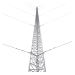 SYSCOM TOWERS KTZ-45G-057 – Torre Arriostrada de Piso / 57 m (187 ft) de Altura / 19 Tramos / Carga Axial 500 kg / Resistencia Viento 200 km/h / Galvanizado en Caliente