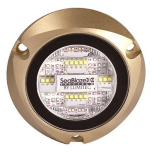 LUMITEC 101516 – Luz LED Marina Subacuática / Blanco y Azul / 6000 Lúmenes / IP68 / Brone Naval / 10-24 VCD