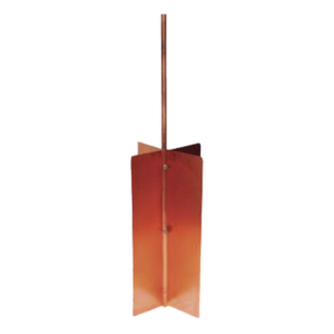 TOTAL GROUND TG-TR-HT15/50 – Electrodo de Tierra Tipo Rehilete / Varilla 1/2" / Diseño Cruceta Doble Lámina / Fosa 60x60x80 cm / 1.97x1.97x2.62 ft