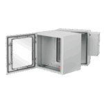 HOFFMAN PTHW362428G2A – Gabinete Industrial 19" / 36 UR / Doble Puerta Abatible con Ventana / Aire Acondicionado 800 BTU / NEMA 4/12 / IP66 / IK10 / Acero