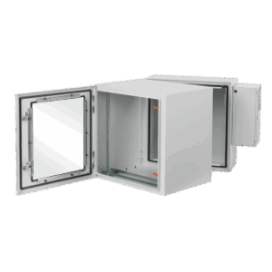 HOFFMAN PTHW362428G2A – Gabinete Industrial 19" / 36 UR / Doble Puerta Abatible con Ventana / Aire Acondicionado 800 BTU / NEMA 4/12 / IP66 / IK10 / Acero