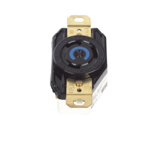 HUBBELL HUB-HBL-2620 – Receptáculo Industrial de Media Vuelta / 30 A / 250 V CA / 2 Polos 3 Hilos / NEMA L6-30R / IP20 / Montaje a Pared