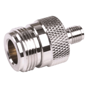 RF INDUSTRIES,LTD RSA-3477 – Adaptador RF en Línea / Conector SMA Hembra a N Hembra / Cuerpo Bronce Niquelado / Contacto Oro / Aislante Teflón