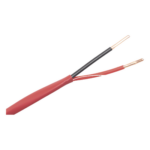 LINKEDPRO LP218-FIRE – Cable de Alarma contra Incendios / 2x18 AWG / 305 m (1000 ft) / Rojo / FPLR / FT4 UL / Riser
