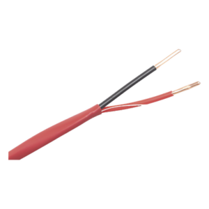 LINKEDPRO LP218-FIRE – Cable de Alarma contra Incendios / 2x18 AWG / 305 m (1000 ft) / Rojo / FPLR / FT4 UL / Riser
