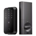 LNDU HK01W – Cerradura Inteligente con Huella Digital / WiFi Integrado / Compatible Apple HomeKit / Teclado Táctil / Alimentación Dual 8 Baterías AA / IP54