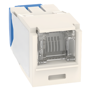 PANDUIT CJH6X88TGWH – Conector Jack RJ45 / Cat 6A / 8P8C / Terminación TG sin Impacto / 22-26 AWG / -10°C a 65°C / 100W HDBaseT / Blanco