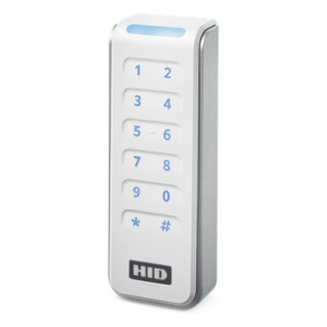 HID R20KFW – Lector de Control de Acceso / Multitecnología SEOS, iCLASS, MIFARE DESFire EV2 / Teclado 2x6 / Salida Wiegand y OSDP / RS-485 / 12 VCC