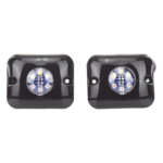 EPCOM INDUSTRIAL SIGNALING X12AW – Estrobos Ocultos LED / 12 LEDs / 12 Patrones de Destello / 10-24 VCC / 1 A Máx. / 3.2 x 1.8 cm