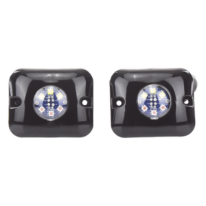 EPCOM INDUSTRIAL SIGNALING X12AW – Estrobos Ocultos LED / 12 LEDs / 12 Patrones de Destello / 10-24 VCC / 1 A Máx. / 3.2 x 1.8 cm