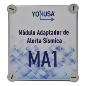 YONUSA YAS-MOD – Módulo Adaptador para Alerta Sísmica / Fuente 13.5VDC 2A / Respaldo 7 Días / Entrada AC 127/220V / Conector 3.5 mm