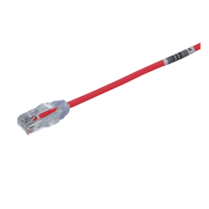PANDUIT UTP28SP0.5MRD – Cable de Parcheo UTP / Cat6 / 28AWG Diámetro Reducido / 0.5 m (1.64 ft) / RJ45 / Rojo