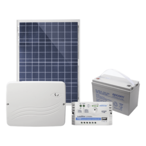M2M SERVICES PRO4GEN2SOLAR – Panel de Alarma Cloud Híbrido / Comunicación 4G LTE-M / Alimentación Solar / 100 Usuarios / Compatible Honeywell 5800 y Sfire SFWST / Programación Web y App / Integración Alexa y Google