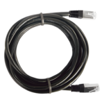 LINKEDPRO BY EPCOM LP-FT4-100-BK – Cable de Parcheo FTP Cat5e / 1 m (3.28 ft) / 10/100Base-T/TX / Blindaje Global / Negro