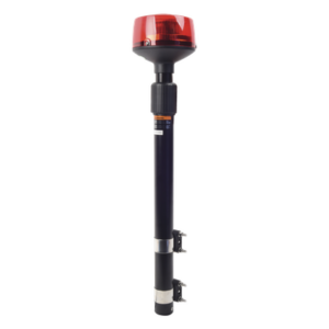 EPCOM INDUSTRIAL SIGNALING XMWL100R – Luz Telescópica LED / 9 LED de 3W / 25 Patrones de Destello / 10-30 VCC / 3A Máx / 64-104 cm (2.1-3.4 ft) / Resistente a Vibraciones