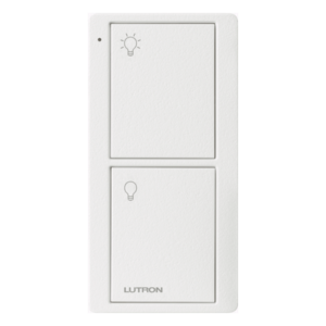 LUTRON ELECTRONICS PJ22BTSWL01 – Control Remoto Inalámbrico / 2 Botones On/Off / RF 431-437 MHz / Alcance 18 m (59.1 ft) / Batería CR2032