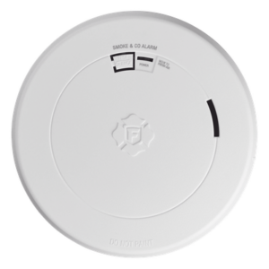 FIRST ALERT 1046802 – Detector Combo de Humo y CO / Batería Sellada de Litio 10 Años / Sensor Fotoeléctrico y Electroquímico / Alarma 85 dB / Diseño Ultra Delgado / Instalación Sin Cableado