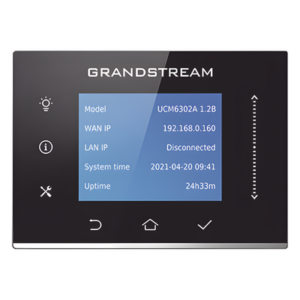 GRANDSTREAM UCM6302A – IP-PBX / 500 Usuarios / 75 Llamadas Simultáneas / 2 FXO + 2 FXS / 3 Puertos Gigabit PoE+ / On-Premise y Cloud