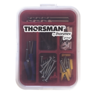 THORSMAN TH-KIT-FC – Kit de Fijación en Concreto / Doble Expansión 4 Direcciones / 104 Piezas / Guía Incluida / Anti-Giro