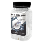 LINKEDPRO BY EPCOM TC6S-PASS – Plugs Pass Through / Cat6 Blindado / Chapado Oro 30μm / 100 Piezas / TIA-568B.2