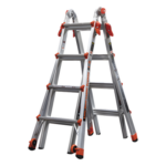 Little Giant Ladder Systems VELOCITY-M17-IA – Escalera Multi-Posiciones / 17' (5.18 m) / Aluminio Espacial / 136 kg / Superficies Inclinadas