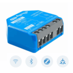 SHELLY SHELLY1GEN4 – Relevador Inalámbrico Inteligente / 16A / 110-240V AC / 12V DC / Multiprotocolo Zigbee Matter Wi-Fi Bluetooth / 1 Canal / Contacto Seco