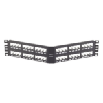 PANDUIT CPA48BLY – Panel de Parcheo Modular / 48 Puertos / 2UR / Diseño Angulado / Totalmente Blindado / Acero Inoxidable