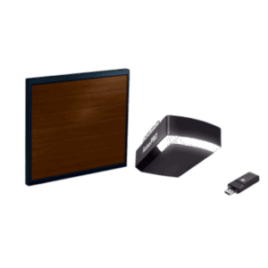 ACCESSPRO KIT-DOOR-128B – KIT COMPLETO Incluye /Puerta D/ Garage / APDOORB 12x8 Pies / Lisa Linea Central / Imitacion madera / Insulada / Interfase ACCESSWIFI / Motor FS1000M / 1/2HP / Fuerte/Silencioso/Luz LED/Motor DC .